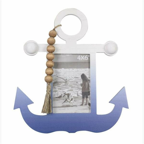 Youngs 4 x 6 in. Wood Coastal Ombre Anchor Frame 62189